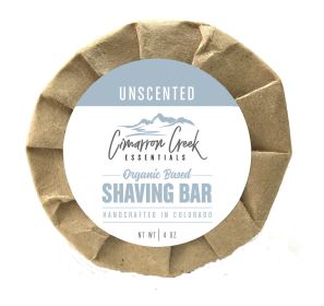 Unscented Organic Shaving Bar Soap 3.2oz (Select Qty: 3 Pack)