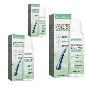 West & Month Hair Roller Balls Scalp Massage Moisturizing Hair Roots Thickening Hair Hair Treatment Roller Balls Essential Oil (Specification: 3pcs)